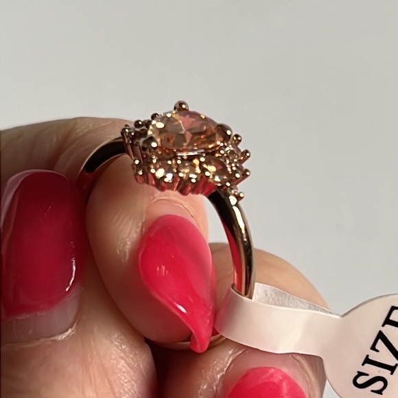 Morganite Rose Gold Ring sz7 - Picture 11 of 11